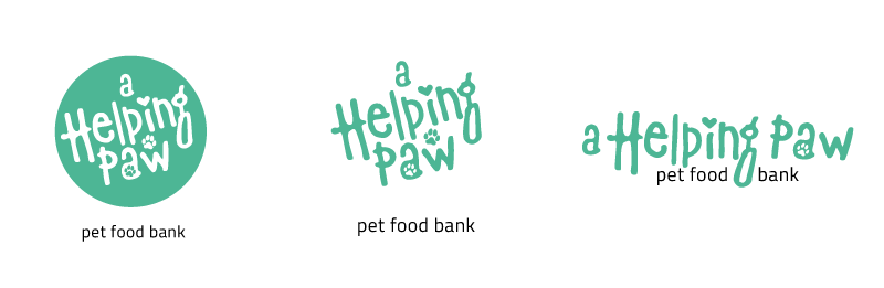 A Helping Paw logo branding